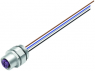 Sensor-Aktor Kabel, M12-Flanschbuchse, gerade auf offenes Ende, 4-polig, 0.2 m, 4 A, 76 0834 0011 00104-0200