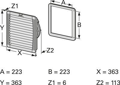 PF43.000 Pfannenberg Einbauventilatoren Bild 2