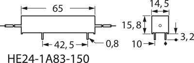 HE24-1A83-150 Standex Electronics Reedrelais