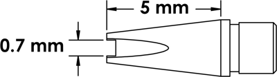 MFTC-6CH5006 METCAL Lötspitzen, Entlötspitzen und Heißluftdüsen Bild 1