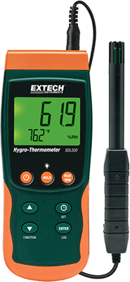 SDL500 Extech Thermometer, Anzeigegeräte