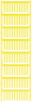 Polyamid Kabelmarkierer, beschriftbar, (B x H) 21 x 3.6 mm, max. Bündel-Ø 2.9 mm, gelb, 1918660000
