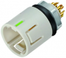 Einbaustecker, 3-polig, Lötanschluss, Schnappverriegelung, gerade, 99 9207 400 03