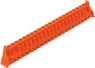 Buchsenleiste, 22-polig, RM 5.08 mm, gerade, orange, 232-182/039-000