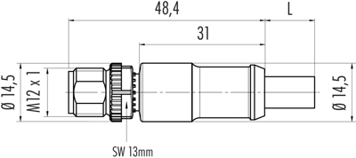 77 2529 0000 50705-1000 binder Sensor-Aktor Kabel Bild 2