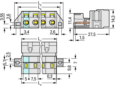 723-606/019-000 WAGO PCB Connection Systems Image 2