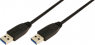 USB 3.0 Anschlussleitung, USB Stecker Typ A auf USB Stecker Typ A, 1 m, schwarz