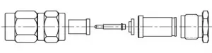 1050789-1 AMP Coaxial Connectors