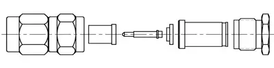 1050789-1 AMP Koaxialsteckverbinder