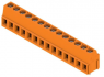 Leiterplattenklemme, 14-polig, RM 5.08 mm, 0,2-2,5 mm², 15 A, Schraubanschluss, orange, 9994230000