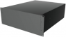 Aluminium Gehäuse, (L x B x H) 559 x 421 x 178 mm, schwarz (RAL 9005), IP32, RM4U1922SBK