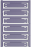 Polyamid Kabelmarkierer, beschriftbar, (B x H) 60 x 11 mm, max. Bündel-Ø 40 mm, violett, 1051880000