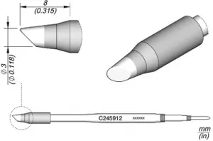 C245912 JBC Lötspitzen, Entlötspitzen und Heißluftdüsen