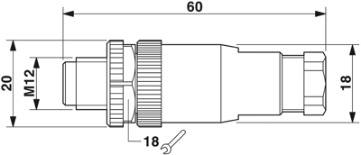 1681460 Phoenix Contact Sensor-Aktor Rundsteckverbinder Bild 2