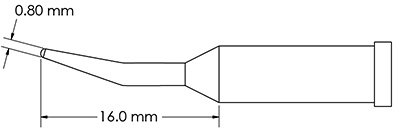 GT4-CN1608R METCAL Lötspitzen, Entlötspitzen und Heißluftdüsen