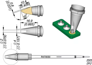 R470030 JBC Lötspitzen, Entlötspitzen und Heißluftdüsen