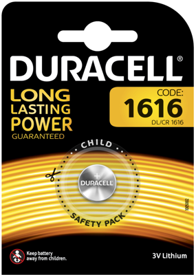 CR1616 Duracell Knopfzellen