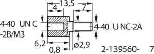 2-1393560-7 AMP Accessories for D-Sub, USB and Computer Connectors