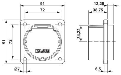 1623770 Phoenix Contact Rahmen für Steckdosen und mehr Zubehör Bild 2