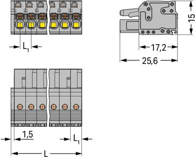 2231-111/026-000 WAGO PCB Connection Systems Image 2