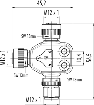 79 5254 190 04 binder Sensor-Aktor Adapter Bild 2