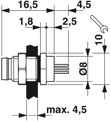 1436521 Phoenix Contact Sensor-Aktor Rundsteckverbinder Bild 2