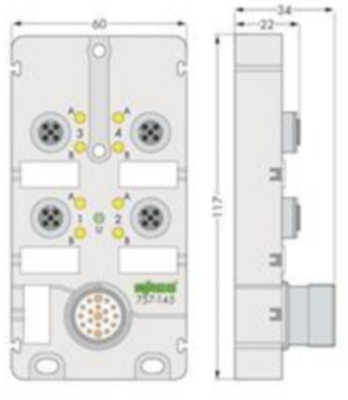 757-145 WAGO Sensor-Aktor Verteilerboxen Bild 2