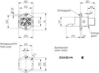 931694106 Hirschmann Automation and Control Gerätesteckverbinder Bild 2