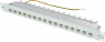 Patchpanel, 16 x RJ45, waagerecht, 1-reihig, (B x H x T) 482.6 x 44 x 110 mm, lichtgrau, 100006996