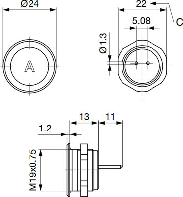 1241.3388 SCHURTER Piezotaster Bild 2