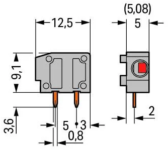 235-742 WAGO Leiterplattenklemmen Bild 2