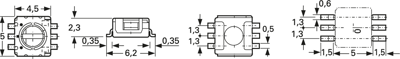 CS-4-22YMB Nidec Copal Drehschalter und Stufenschalter Bild 2