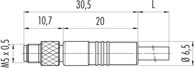 77 3559 0000 40004-0500 binder Sensor-Actuator Cables Image 2