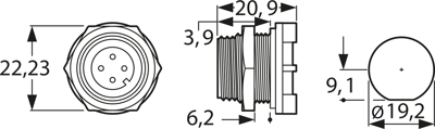 PX0413/03S BULGIN Other Circular Connectors Image 2