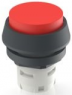 Drucktaster, unbeleuchtet, Bund rund, rot, Einbau-Ø 16.2 mm, 1.30.070.321/0300