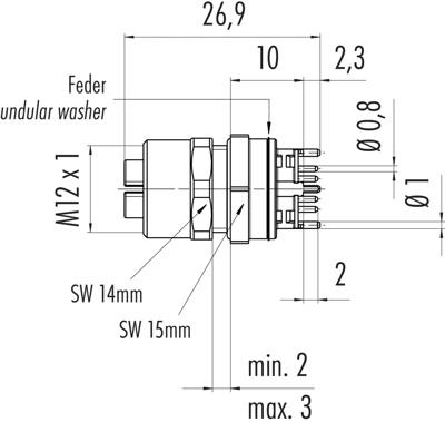 99 3782 200 08 binder Sensor-Aktor Rundsteckverbinder Bild 2