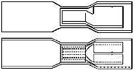 CC2632-000 Raychem Flachstecker