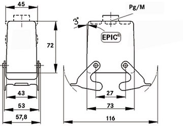 79055400 LAPP Housings for HDC Connectors Image 2