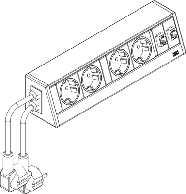 6116918 OBO Bettermann Steckdosenleisten und Kabeltrommel Bild 2