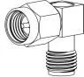 901-125-11SF Amphenol RF Koaxial Adapter