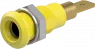 4 mm socket, plug-in connection, mounting Ø 8.1 mm, yellow, 64.3040-24