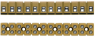 Klemmenleiste, 12-polig, 2,5 mm², Klemmstellen: 24, gelb, Schraubanschluss, 24 A