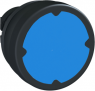 Drucktaster, unbeleuchtet, tastend, Bund rund, blau, Frontring schwarz, Einbau-Ø 22 mm, ZB5AC680