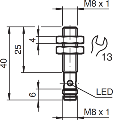 NXB2-8GM25-E2-V3 PEPPERL+FUCHS Näherungsschalter, Reedschalter Bild 2