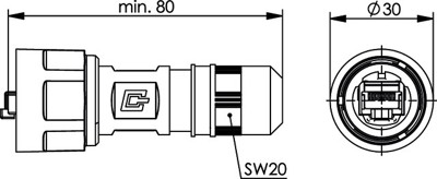 100007461 Telegärtner Modularsteckverbinder Bild 2