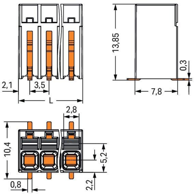 2086-1110/700-650/997-607 WAGO PCB Terminal Blocks Image 5