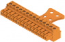 Buchsenleiste, 14-polig, RM 3.81 mm, gerade, orange, 1236390000
