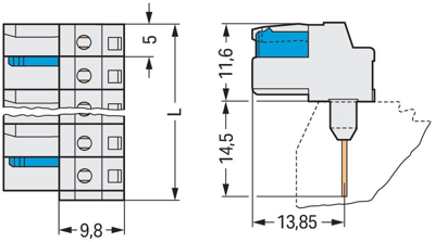 722-245/005-000 WAGO PCB Connection Systems Image 2