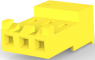 Buchsengehäuse, 3-polig, RM 3.96 mm, gerade, gelb, 3-643818-3