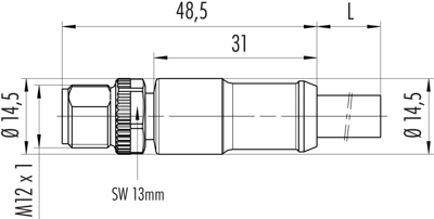 77 0629 0000 50704-0200 binder Sensor-Aktor Kabel Bild 2